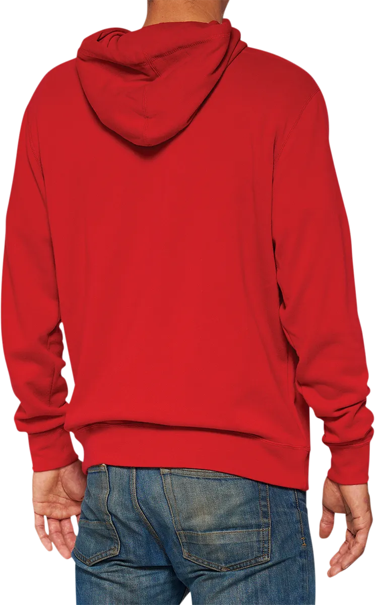 100% Icon Pullover Hoodie - Red - Large 20029-00012