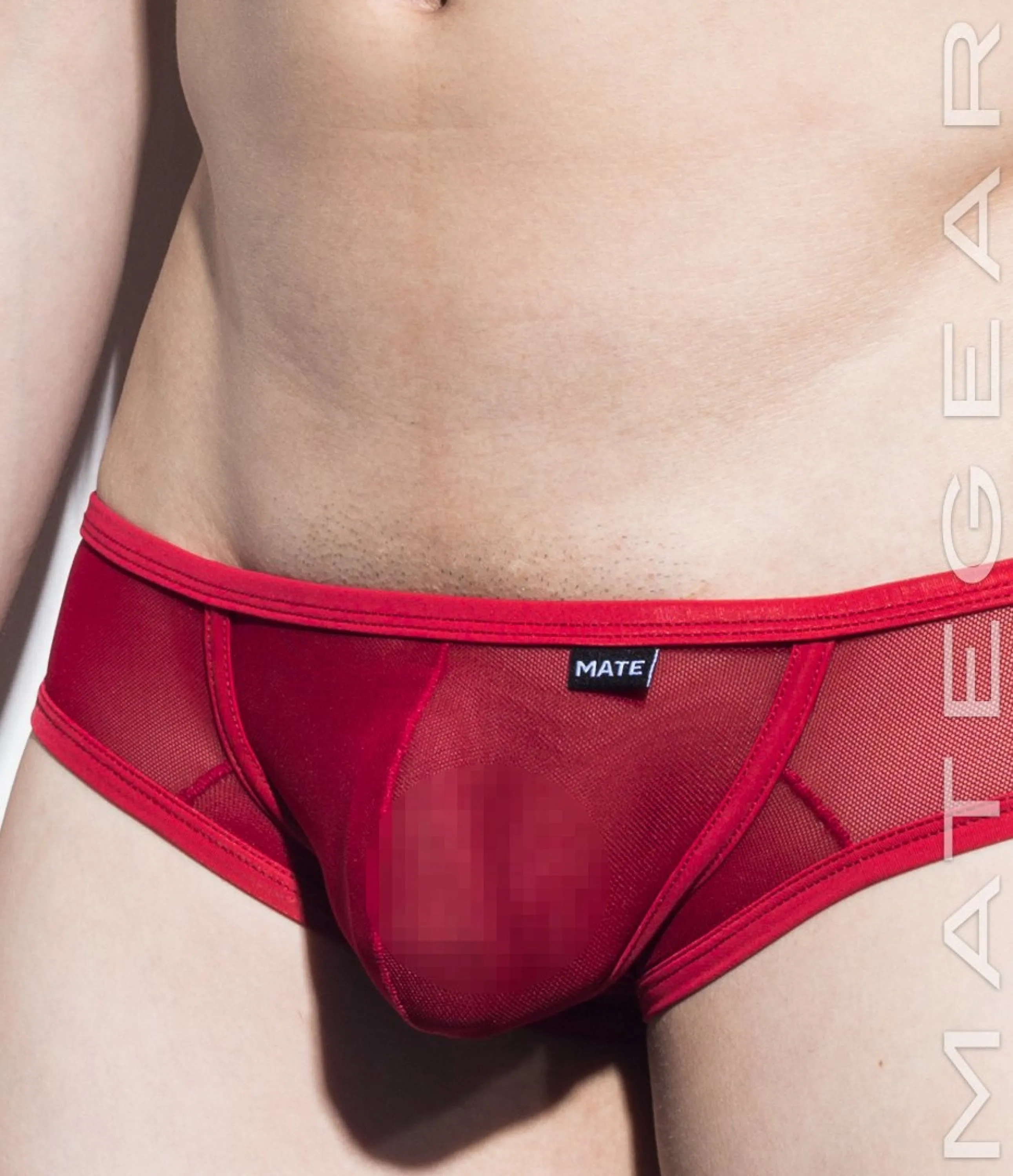 [2pc/Pack] Sexy Men's Underwear Signature Mini Squarecut Trunks - Da Hee (Mesh Series)