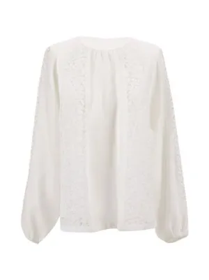 Abituro Filigree White Blouse