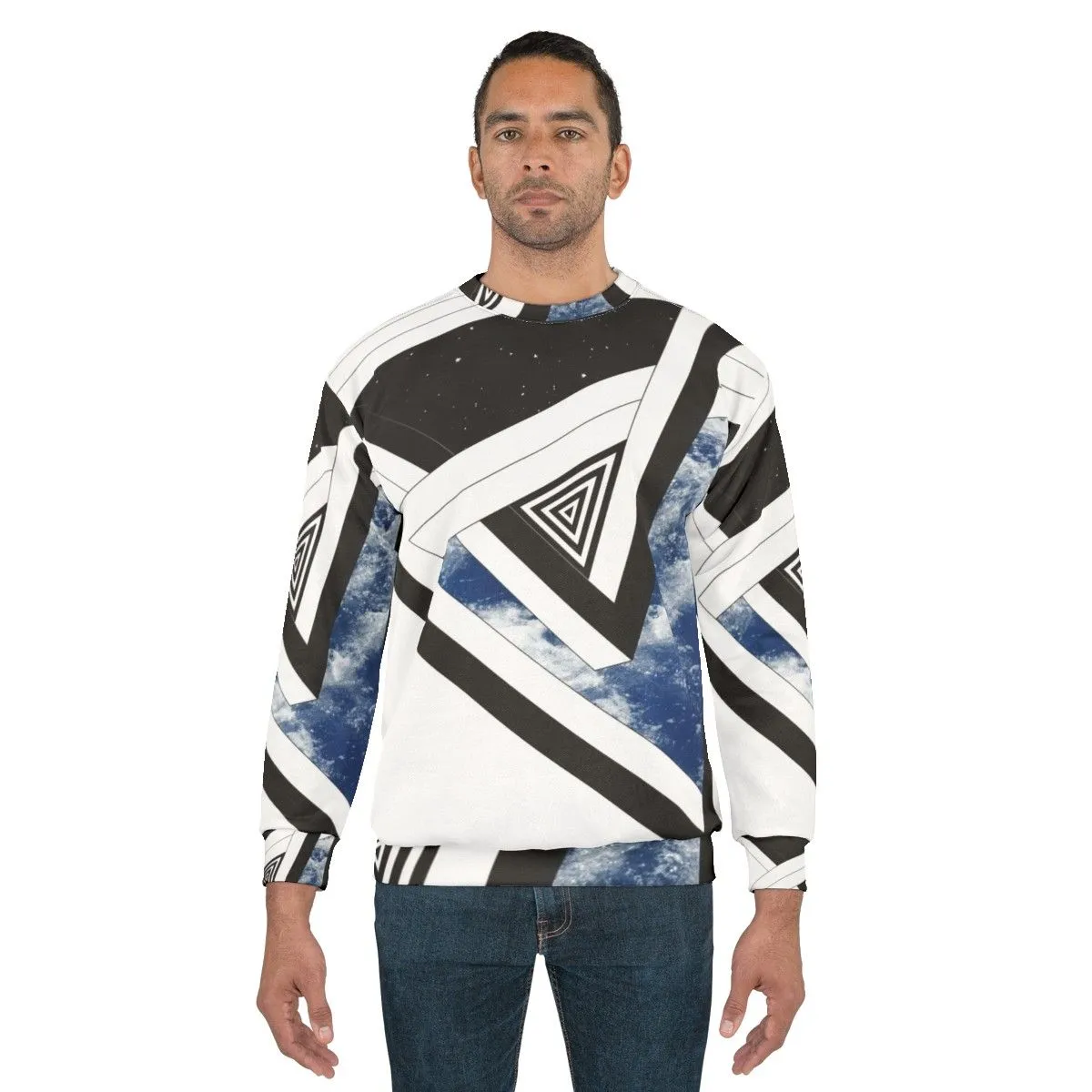 Above Amp Below Space & Stars Conceptual Sweatshirt