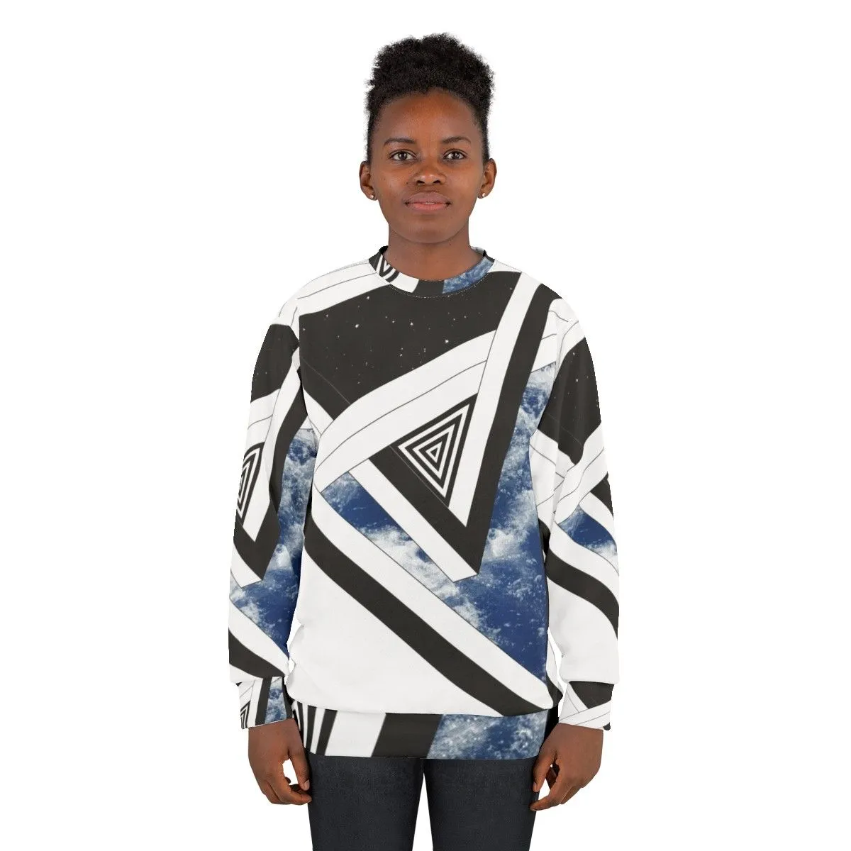 Above Amp Below Space & Stars Conceptual Sweatshirt