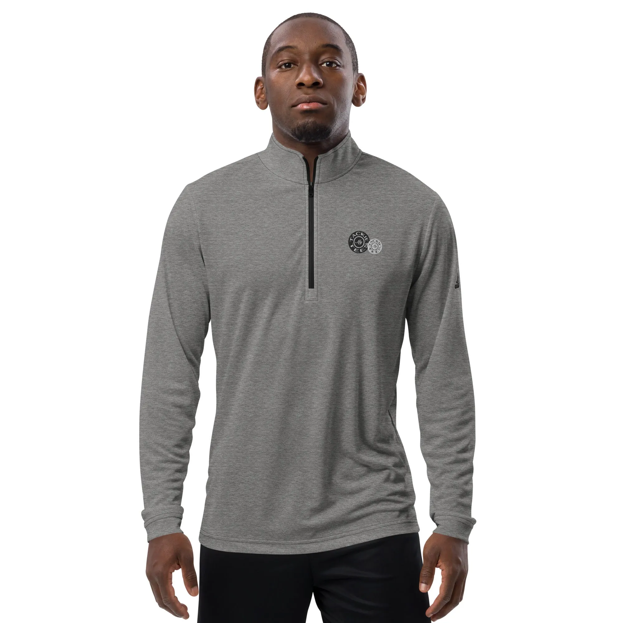 adidas quarter zip pullover | signature embroidered