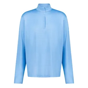 Aguila Golf Men's Pullover – Light Blue Long-Sleeve Half-Zip