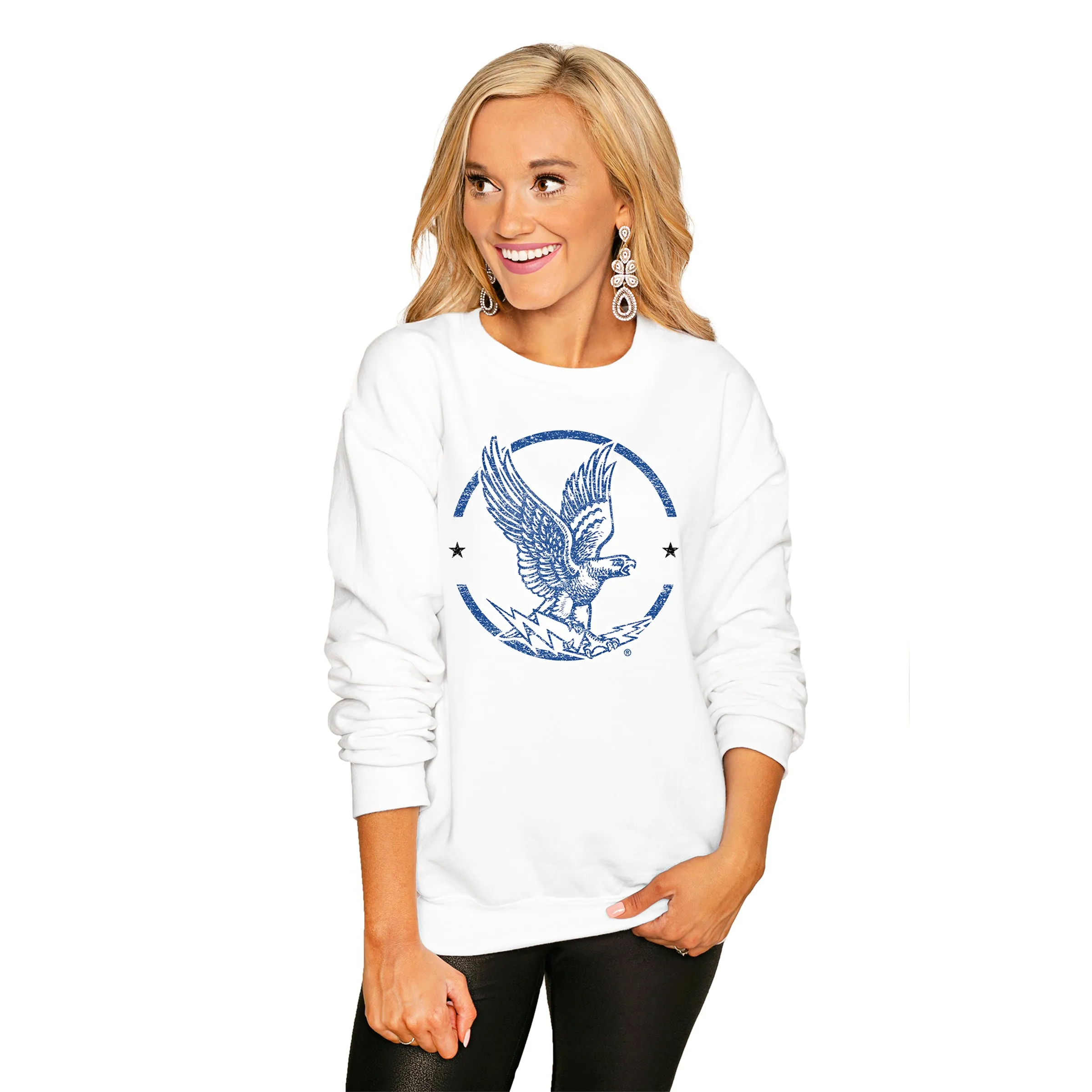 AIR FORCE FALCONS "END ZONE" PERFECT COZY CREW SWEATSHIRT