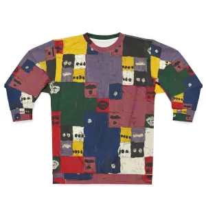 Alfred Jensen Abstract Sweatshirt with Spiritual Geometry