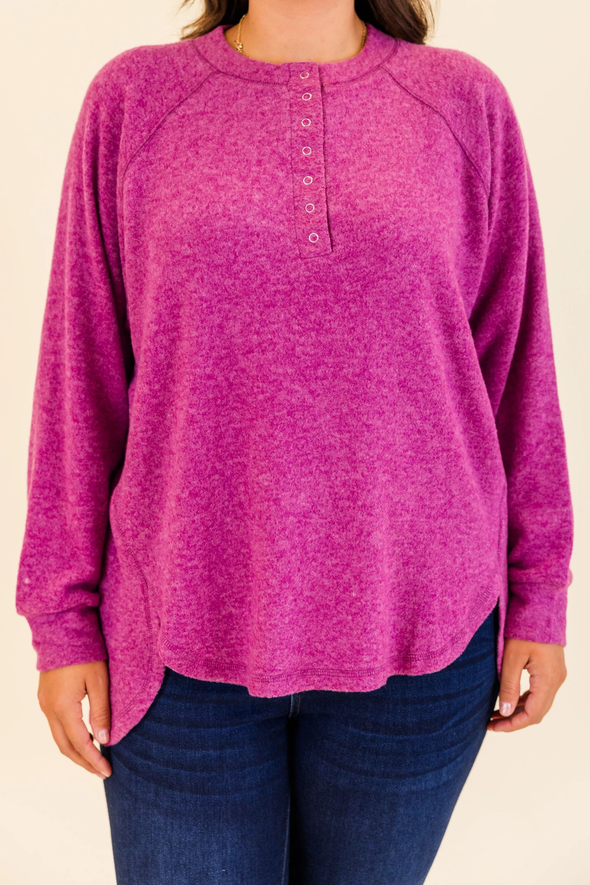 All The Feels Pullover, Light Plum