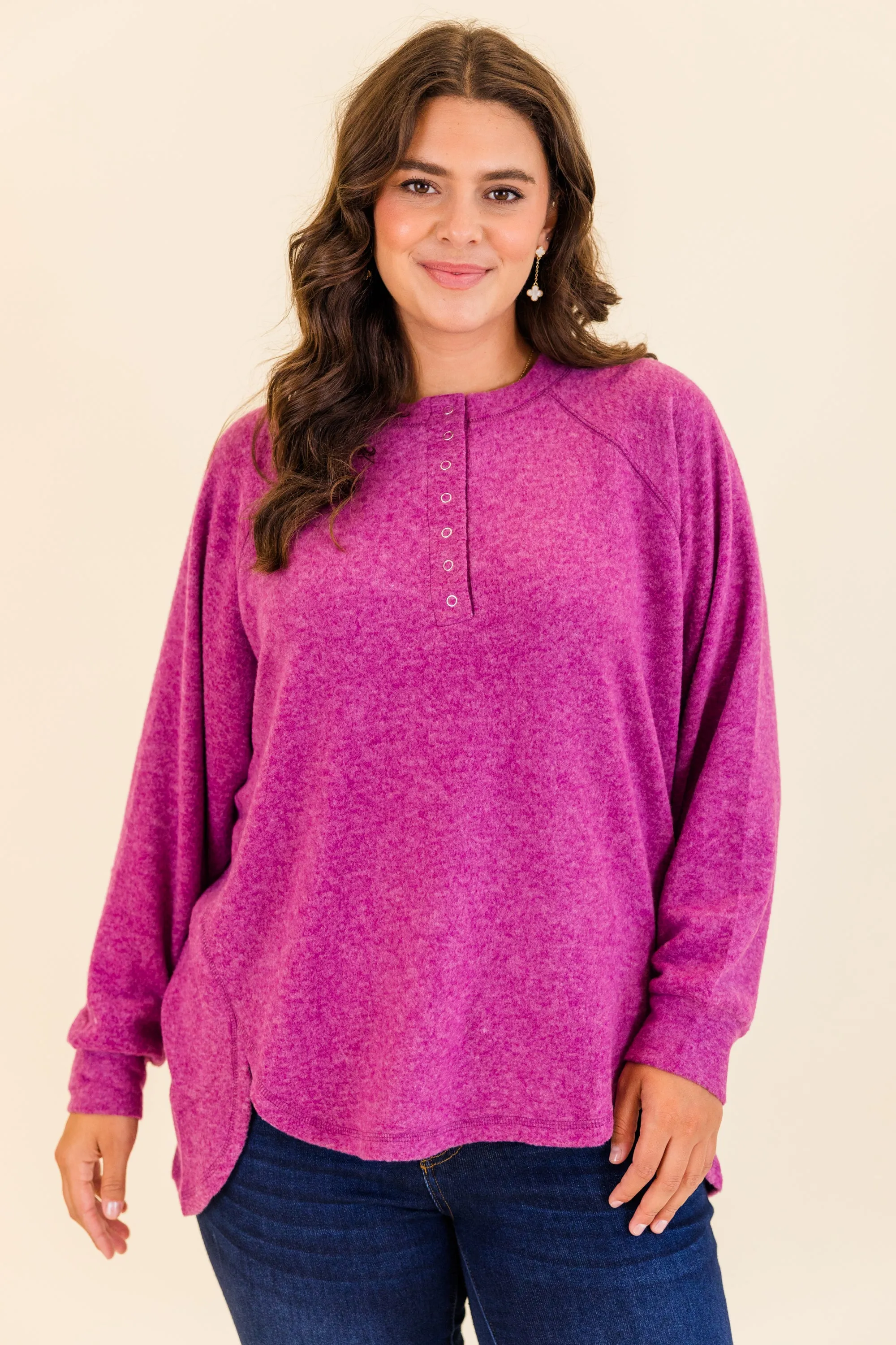 All The Feels Pullover, Light Plum