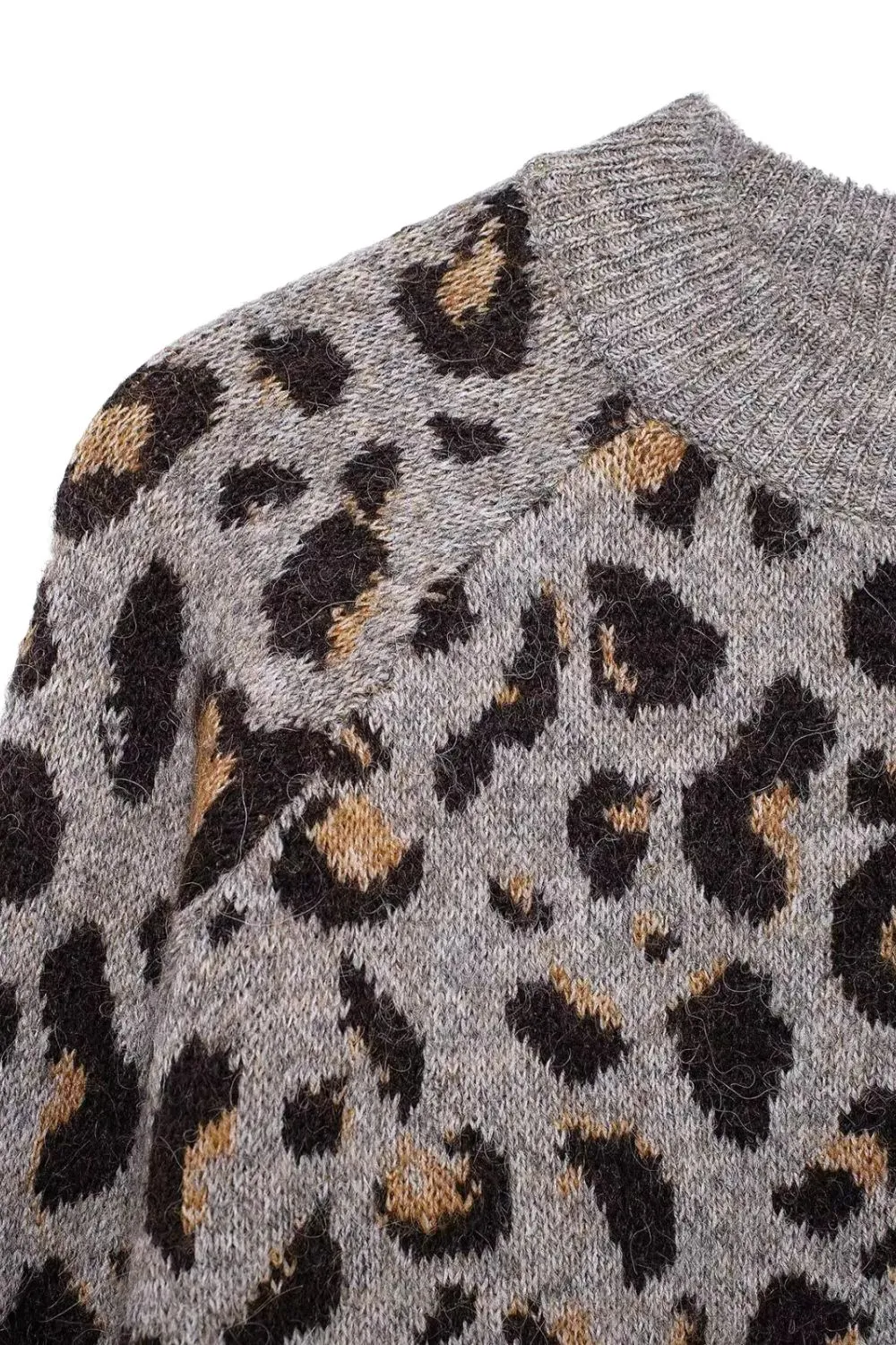 'Amanda 'Animal-Print Knitted Coat