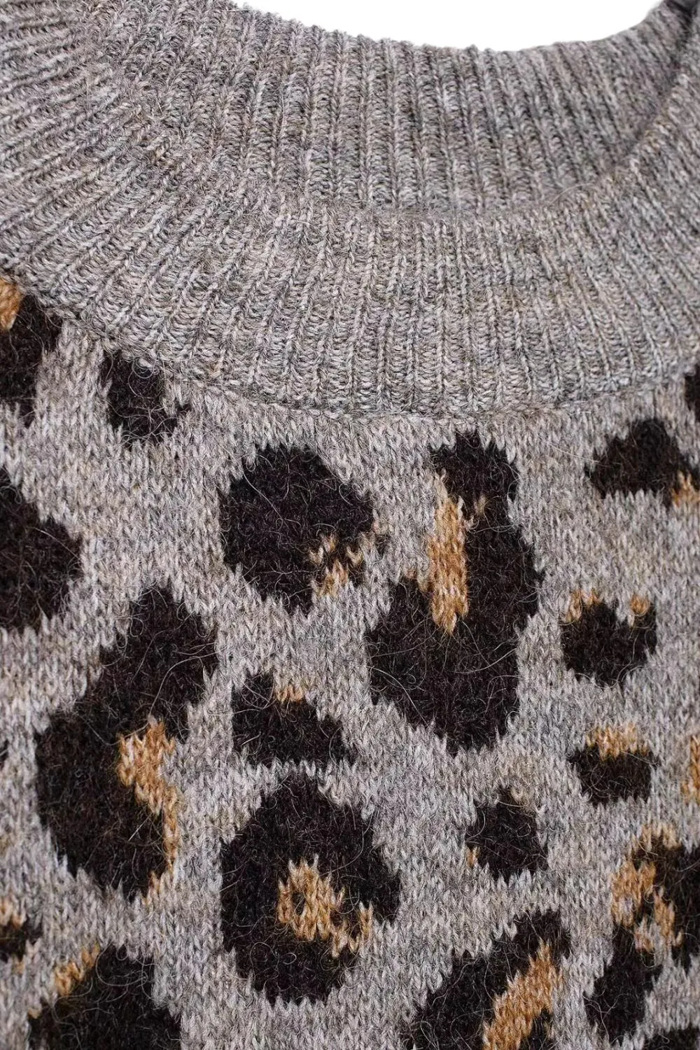 'Amanda 'Animal-Print Knitted Coat