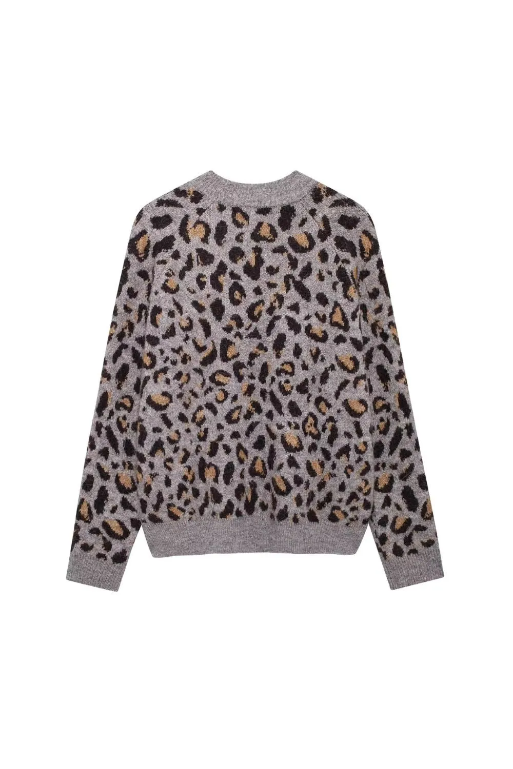 'Amanda 'Animal-Print Knitted Coat