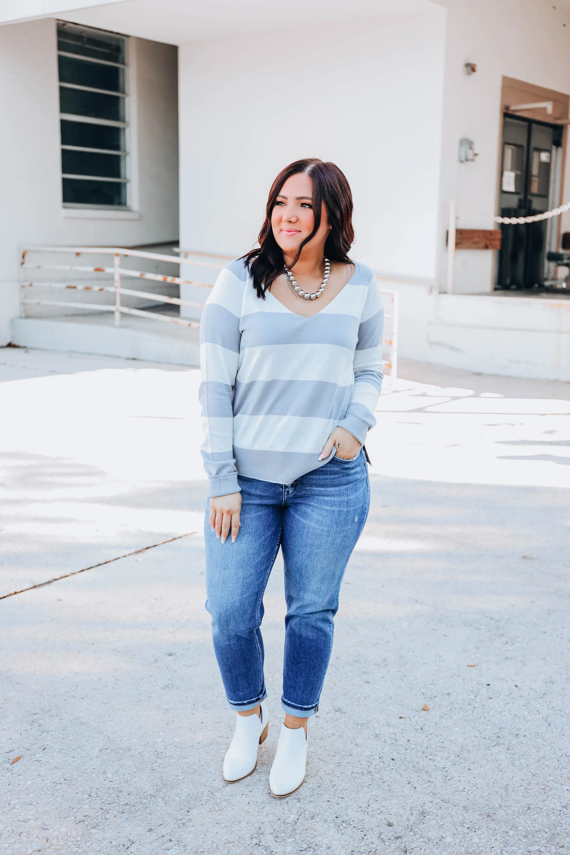 Amazing Grey Knit Top