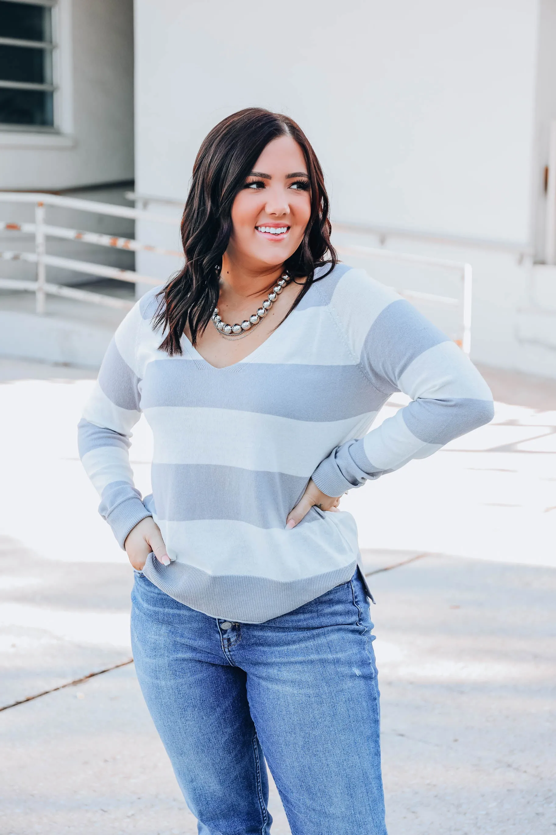 Amazing Grey Knit Top