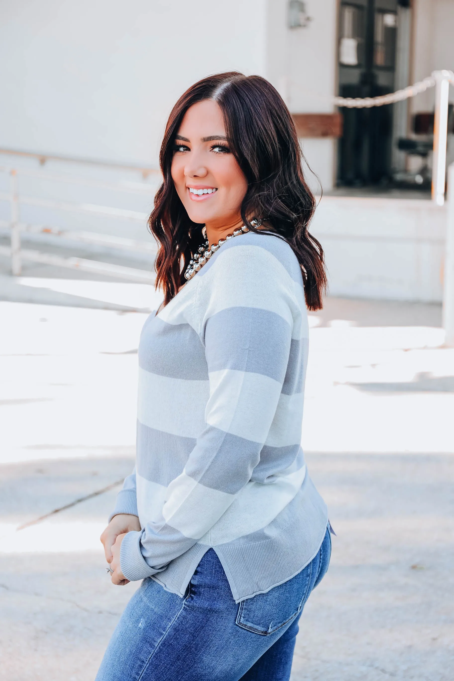 Amazing Grey Knit Top