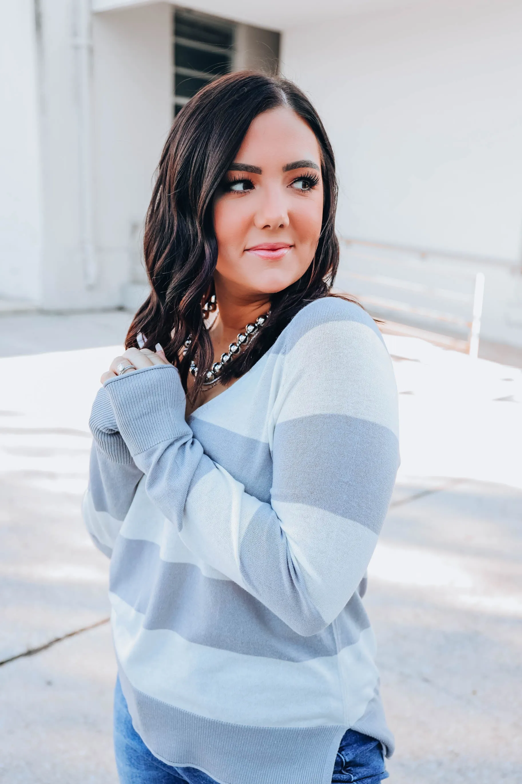 Amazing Grey Knit Top