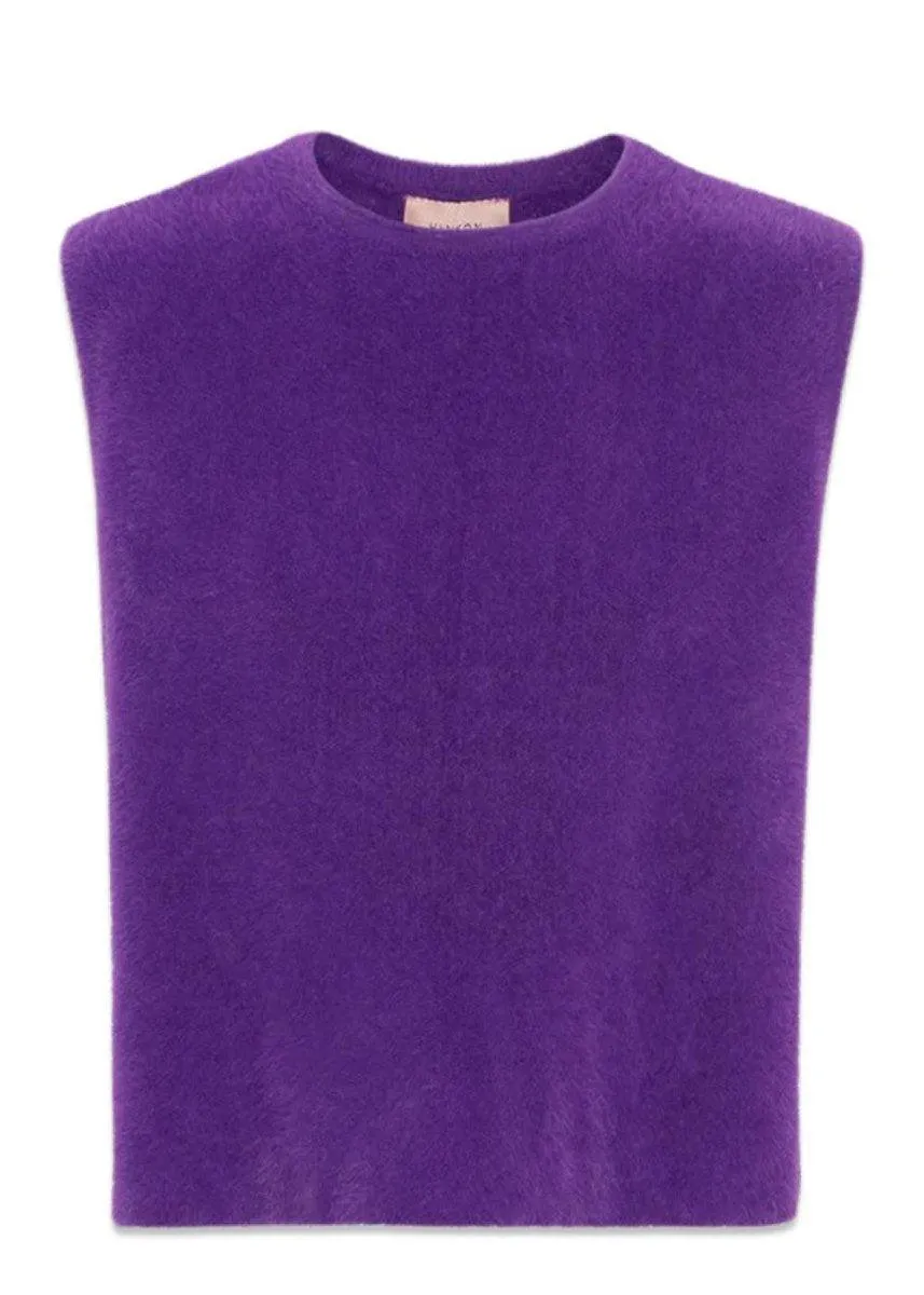 Amber Knit Top - Purple