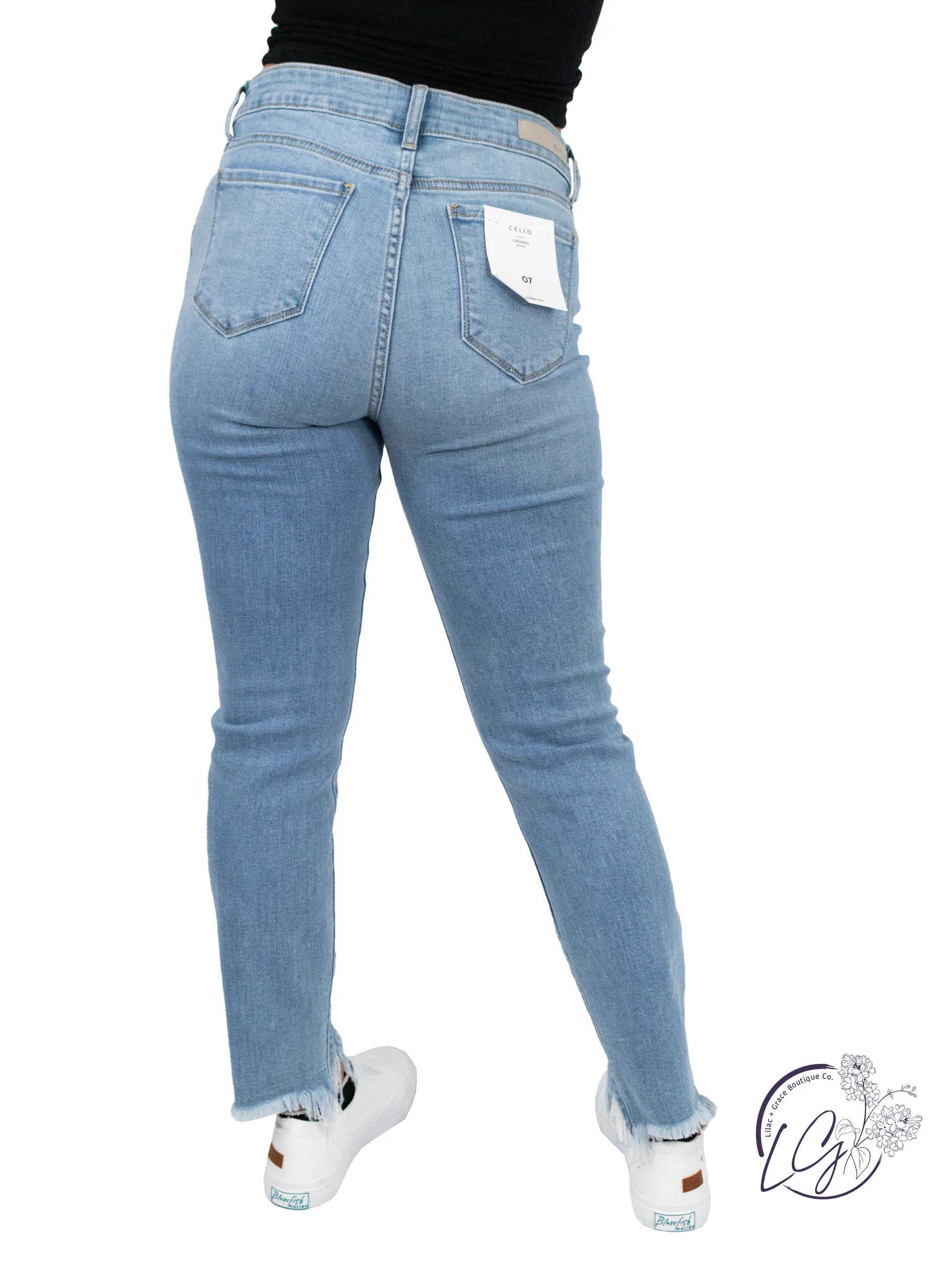 Amy Mid-Rise Crop Skinny by Cello Jeans