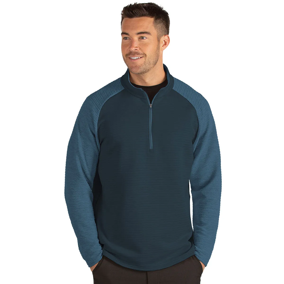 Antigua Men's Navy/Light Navy Heather Lagoon