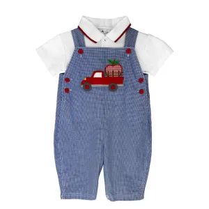 Apple Applique Overall