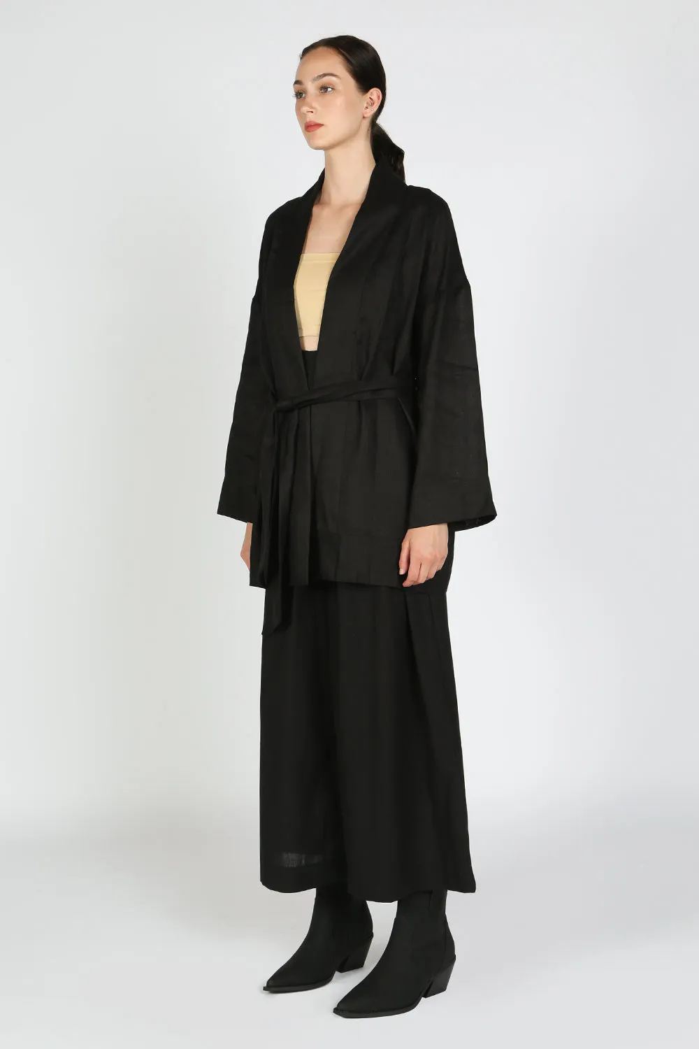 Astana Linen Robe Jacket