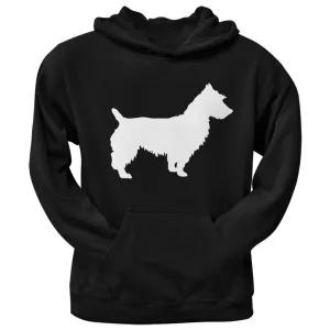 Australian Terrier Silhouette Black Adult Hoodie