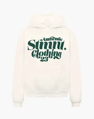 AUTHENTIC HOODIE (CREAM WHITE [PRINT GREEN])