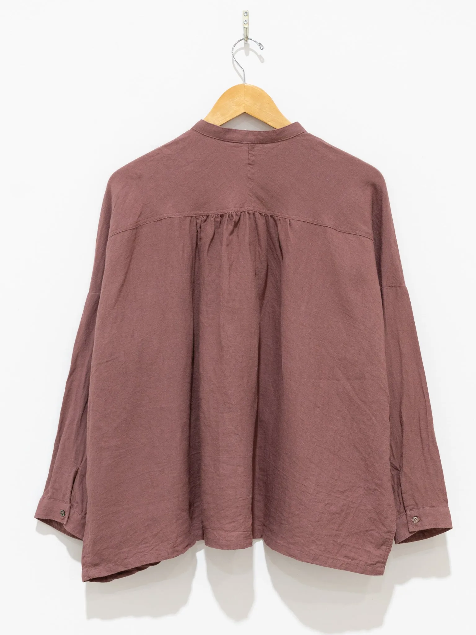 Azumadaki Ramie Linen Shirt - Pink Mocha