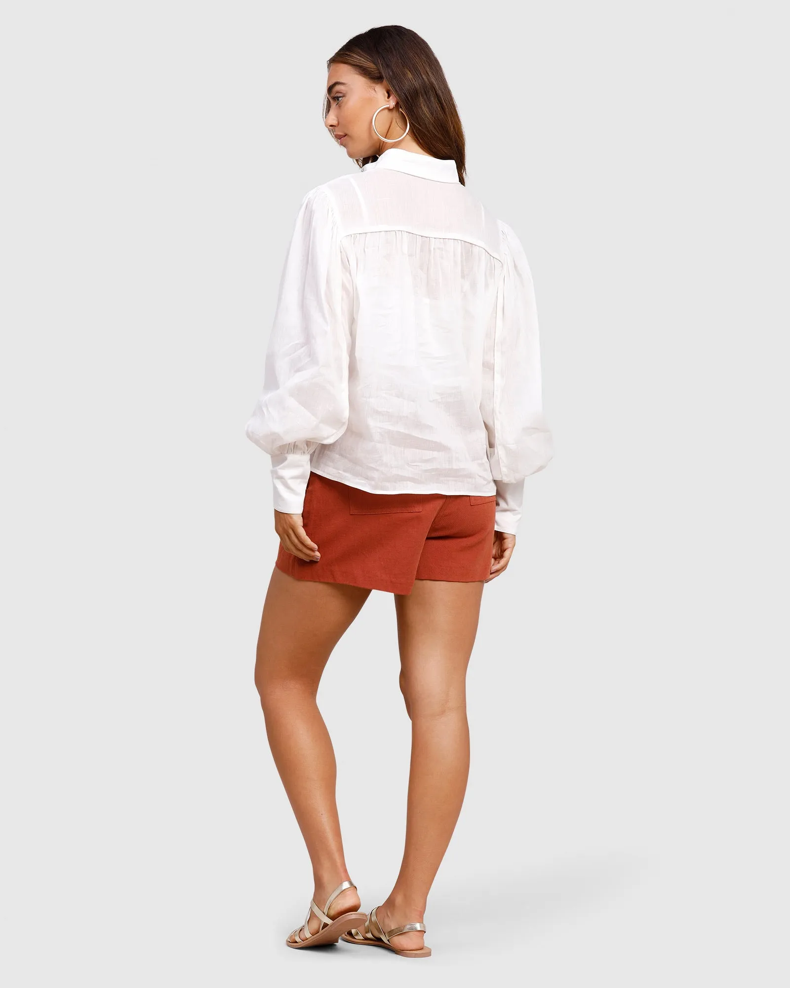 Belle of bloom white shirt