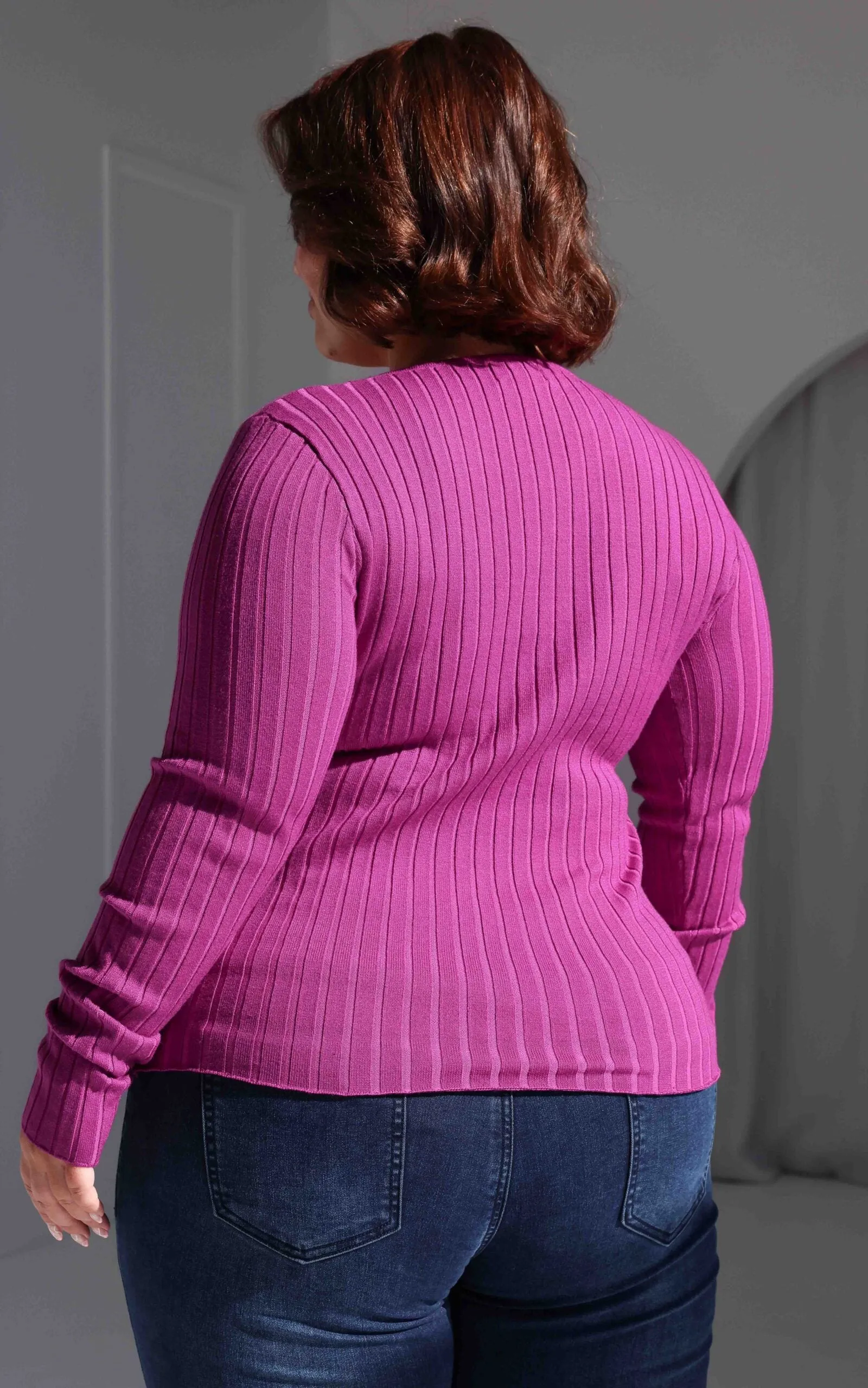 Benedict Knit Top - Plum