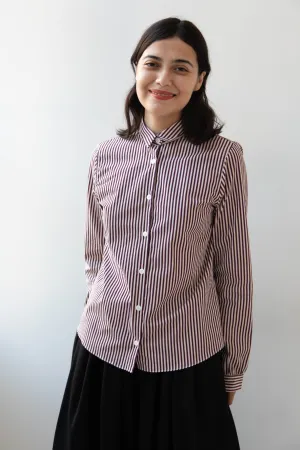 Bergfabel | Tyrol Shirt in Wine Stripe