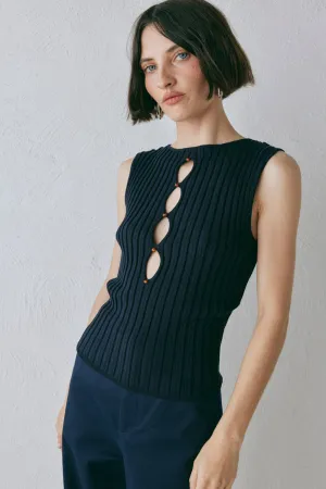 Billie Knit Top Navy