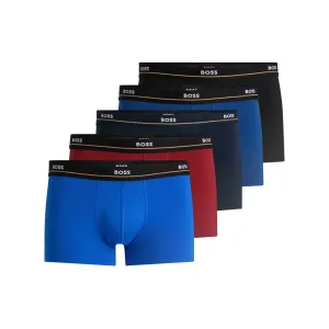 BOSS Trunk 5P Essential Underwear in Black Multi