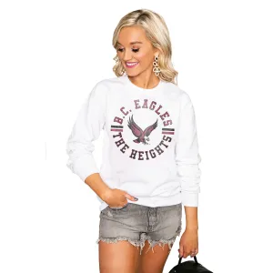 BOSTON COLLEGE EAGLES "VINTAGE DAYS" PERFECT CREW SWEATSHIRT