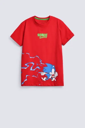 BOYS SONIC PRINT TEE