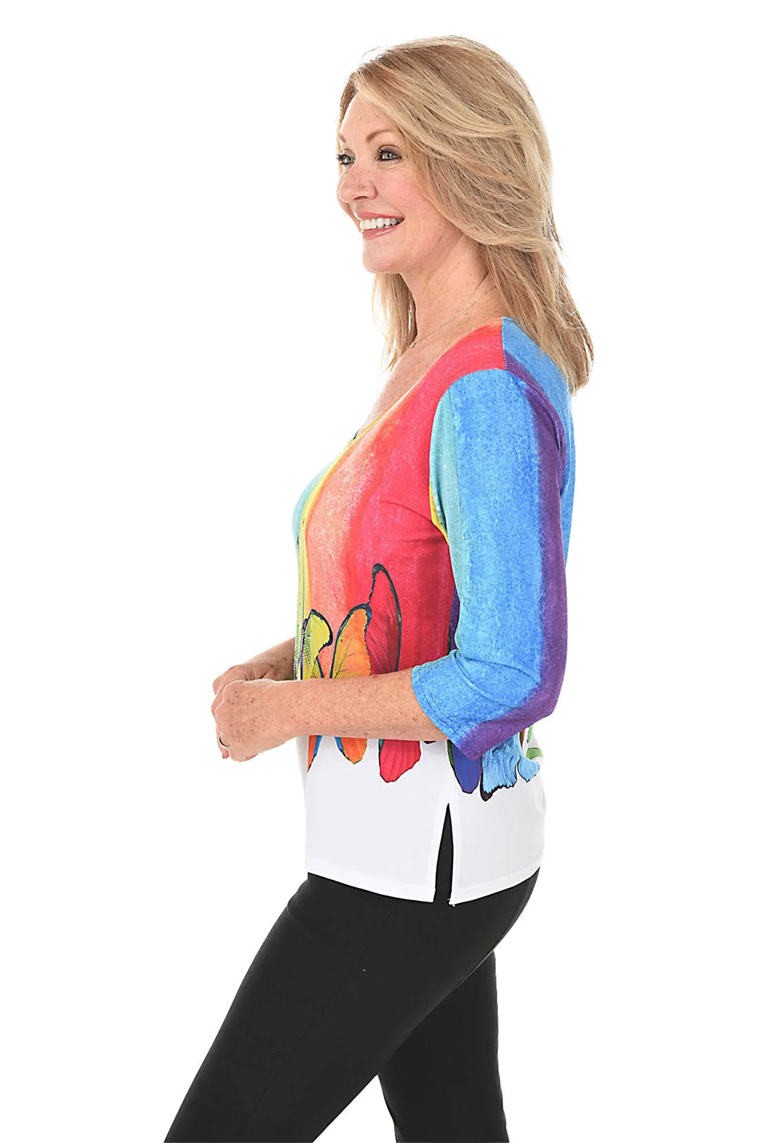 Bright Butterflies Knit Top