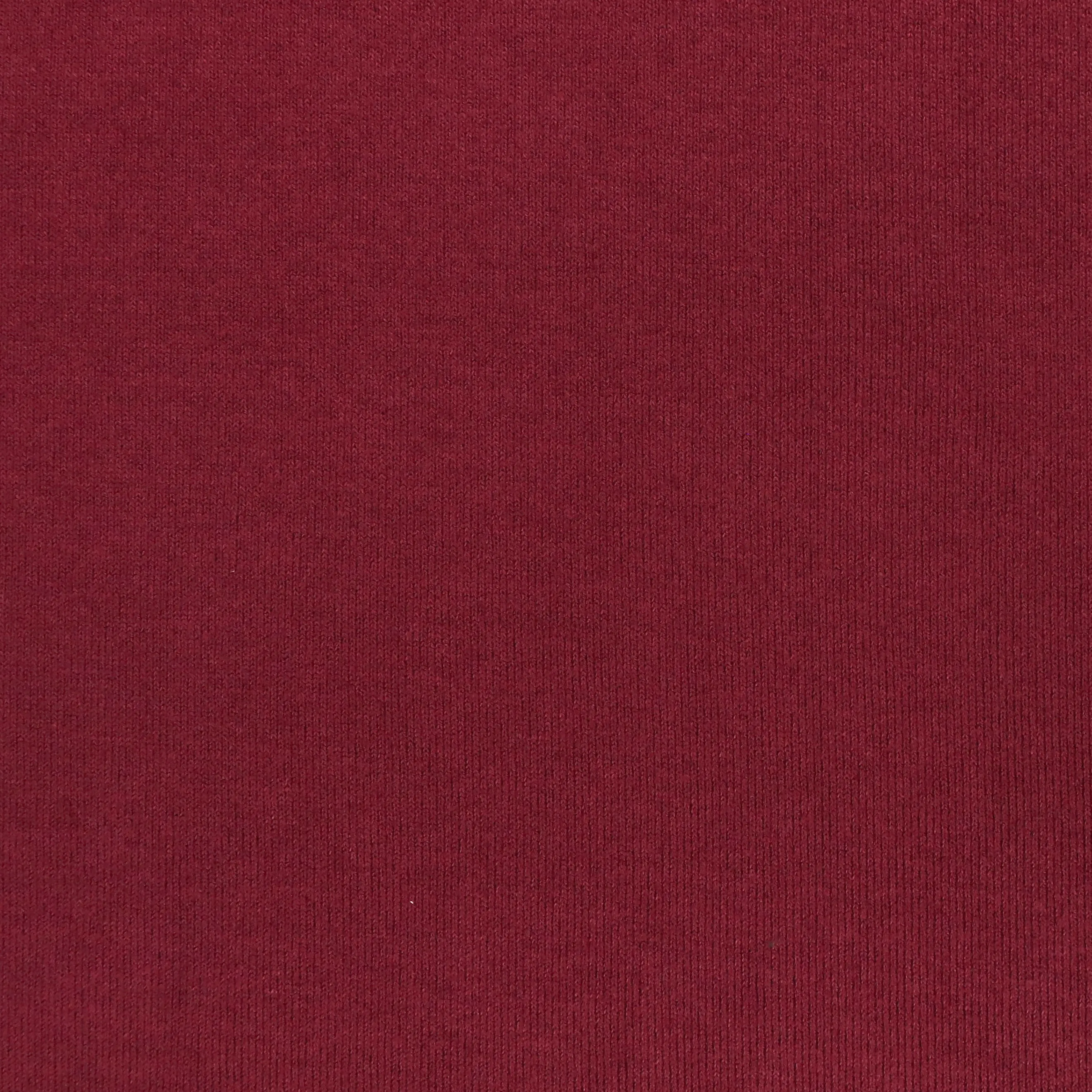 Brushed Ribbed Jersey Knit - Burgundy