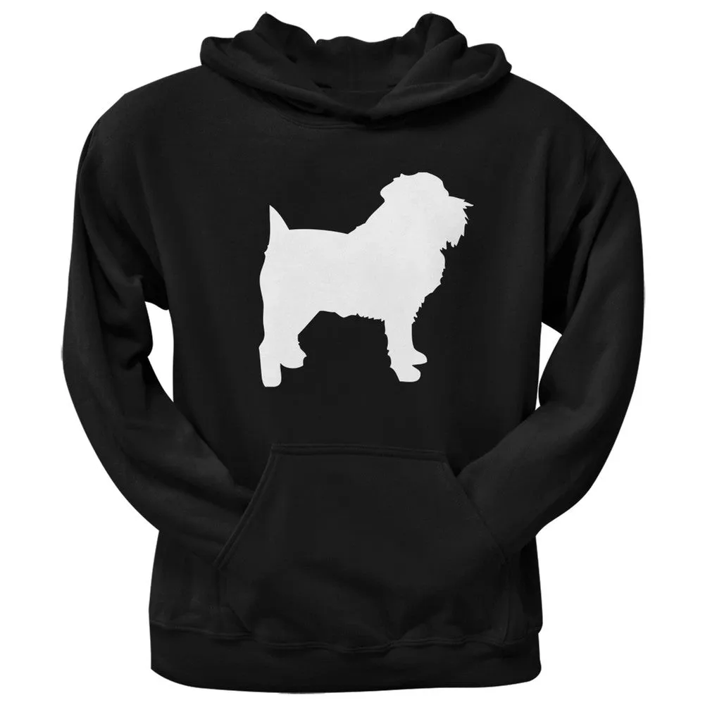 Brussels Griffon Silhouette Black Adult Hoodie