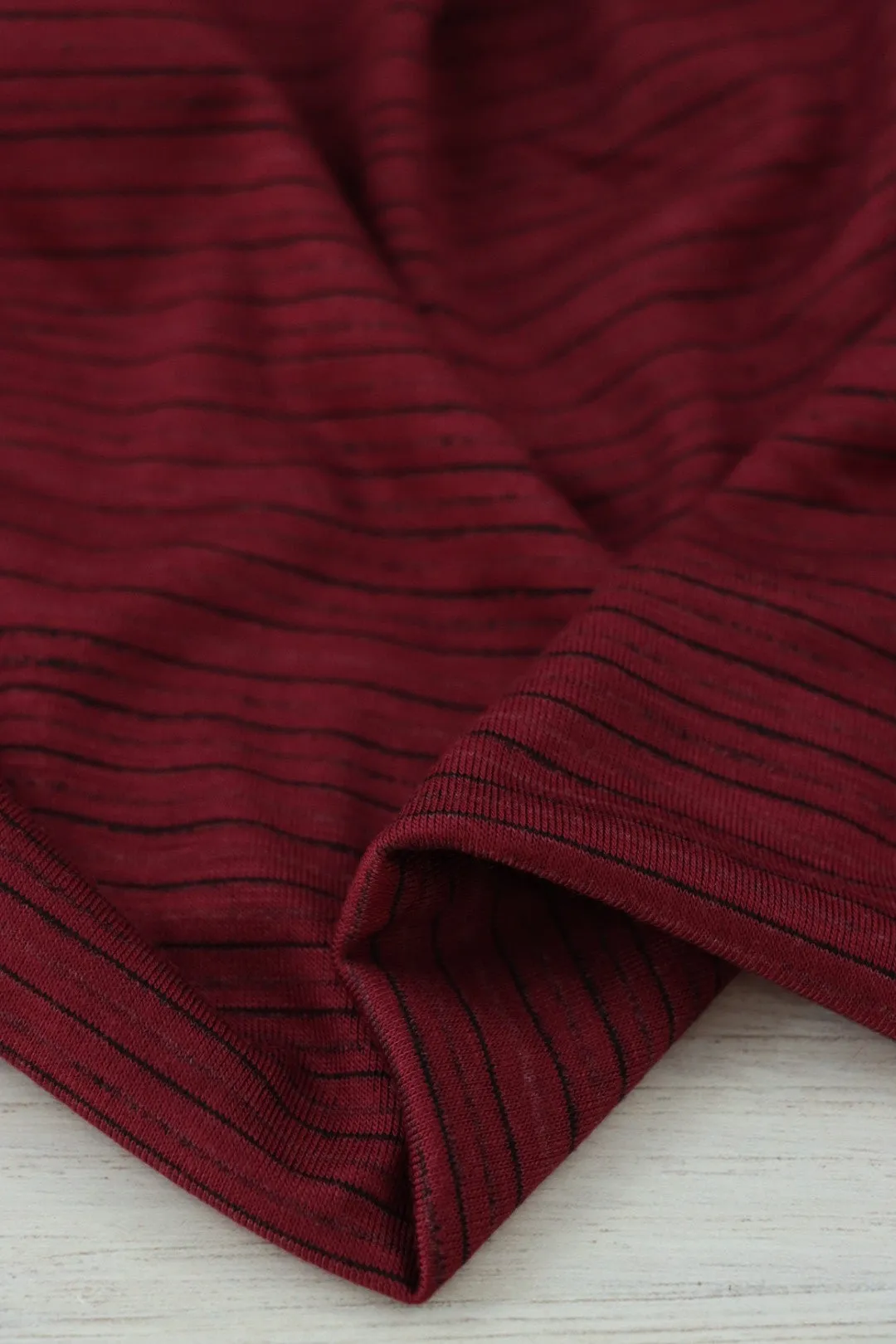 Burgundy Sedona Mini Stripe Jersey