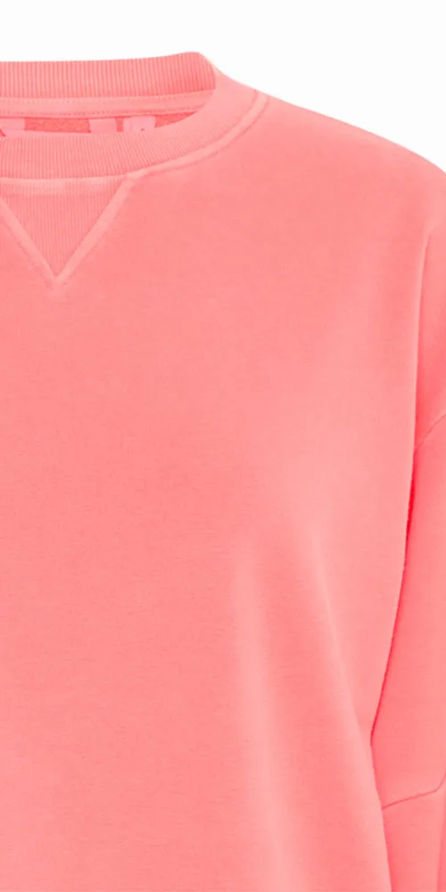 B.Young Cozy Pullover, washed vivid coral