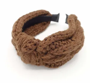 cable knit headband knotted hairband Winter hair accessory for women