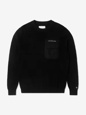 Calvin Klein Boys Mix Media Sweatshirt