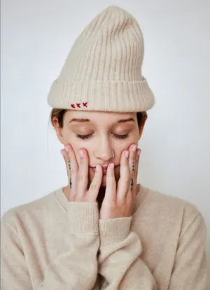 Cashmere Cap in Creme