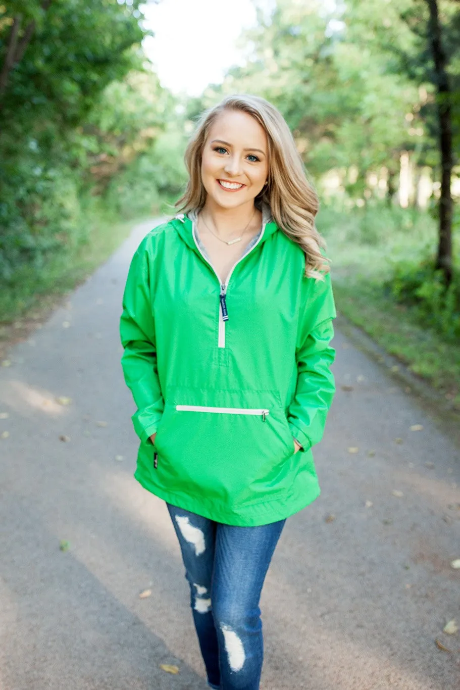 Charles River Chatham Anorak Pullover Kelly Green