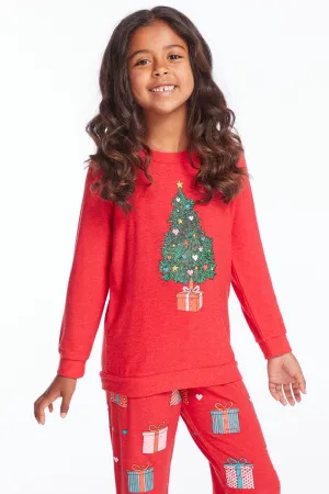 Christmas Tree Girls Pullover