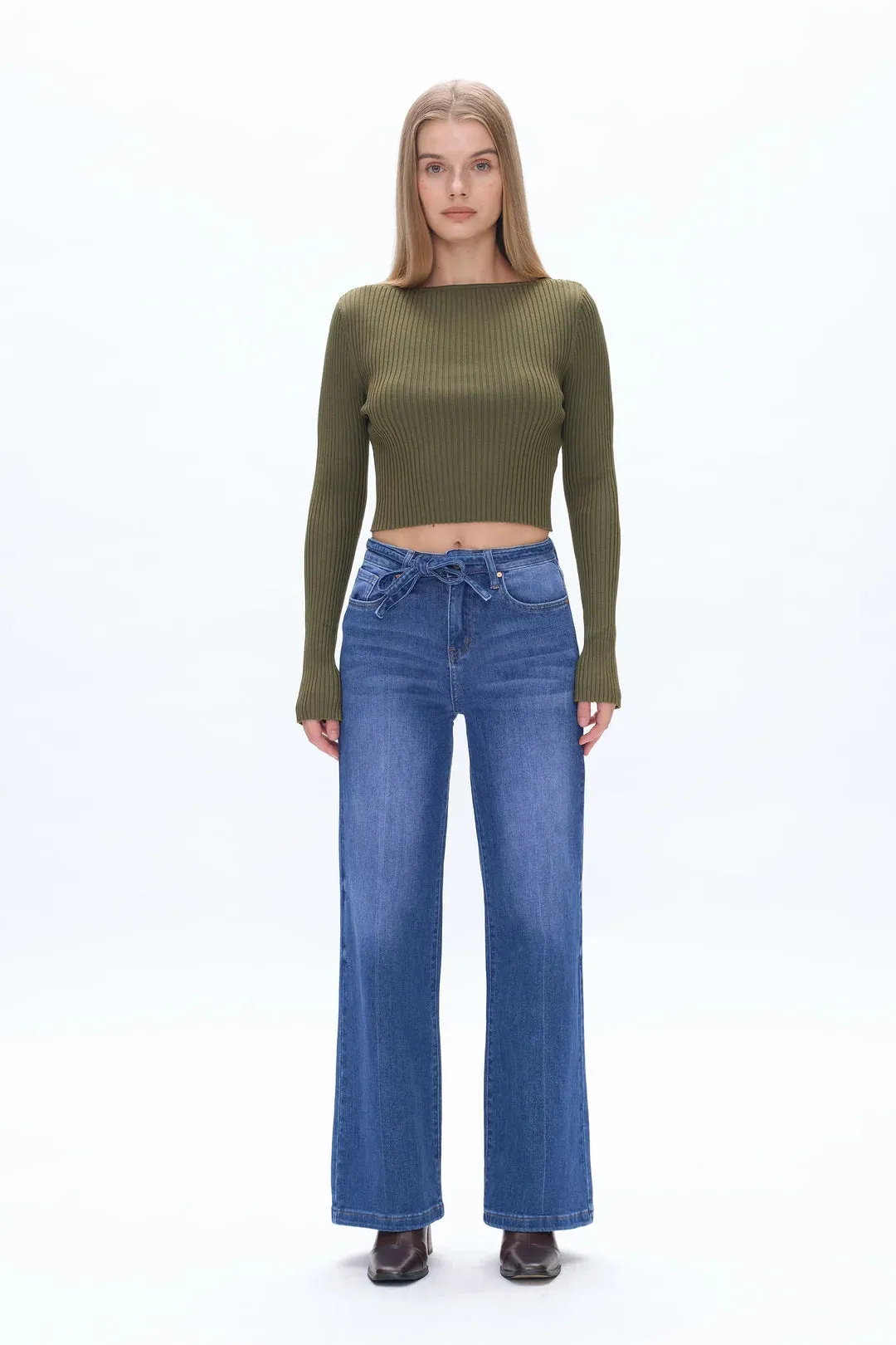 Cloe High Rise Wide Leg Jeans