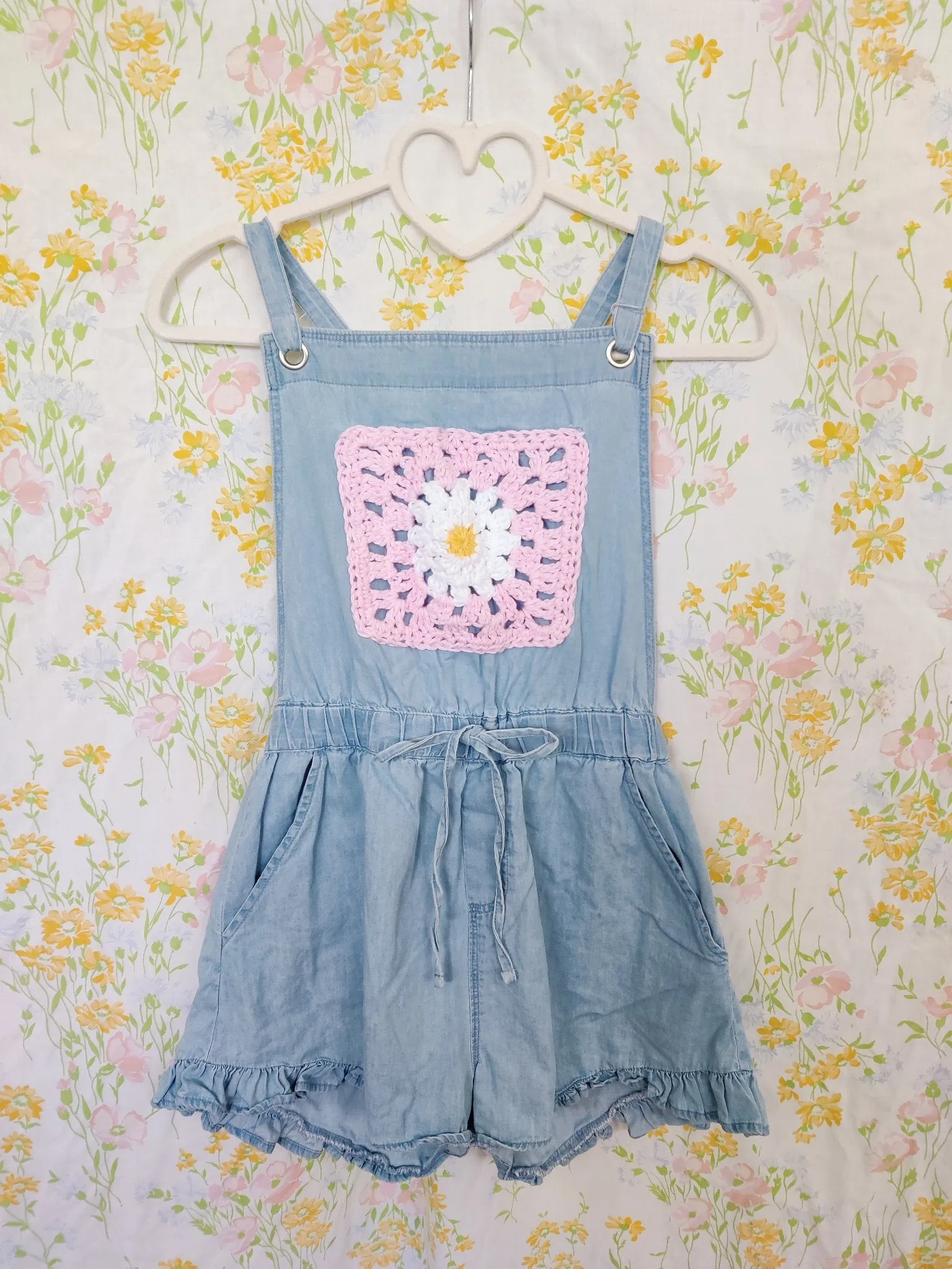 Crochet Daisy Overalls