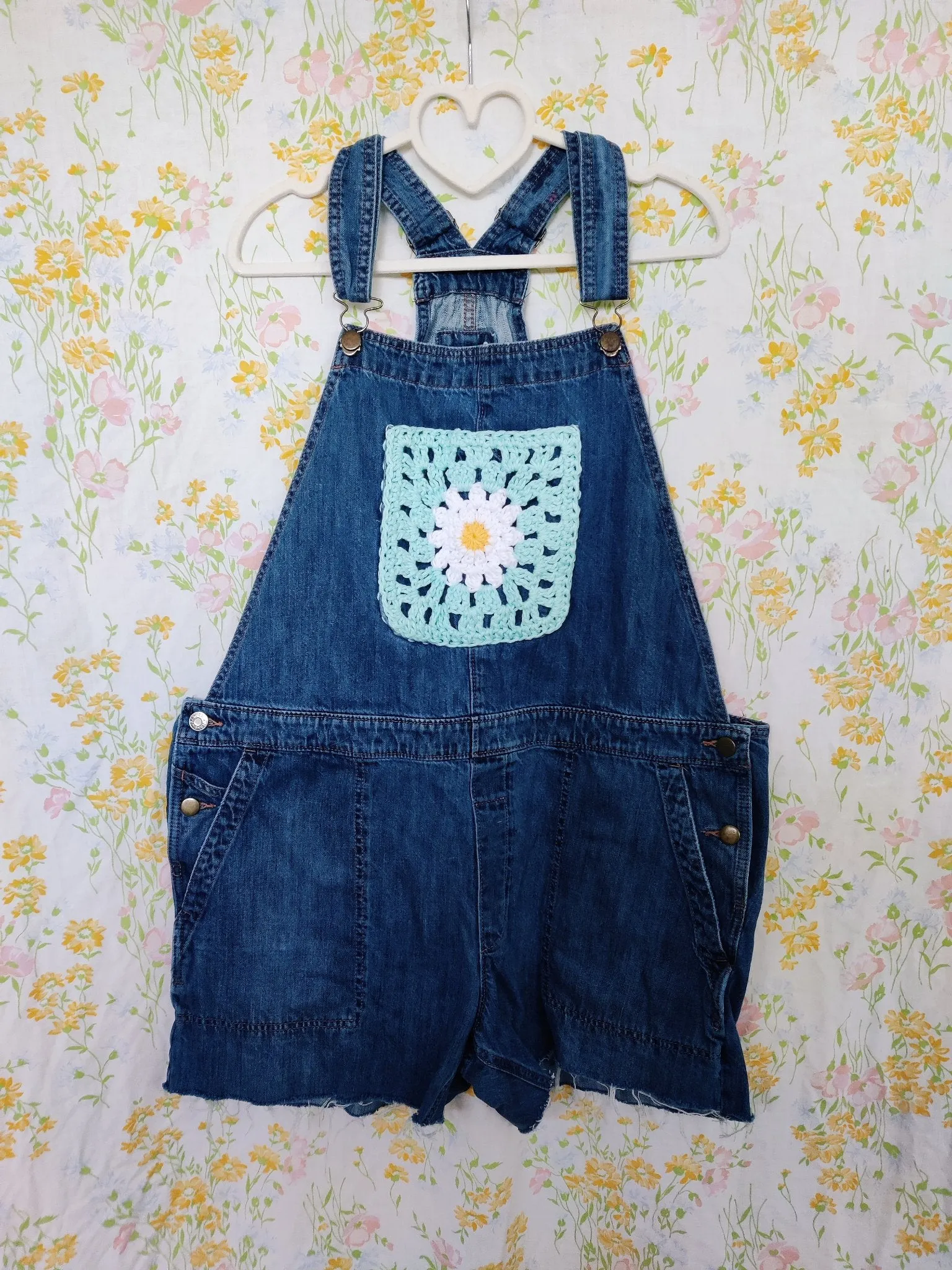 Crochet Daisy Overalls