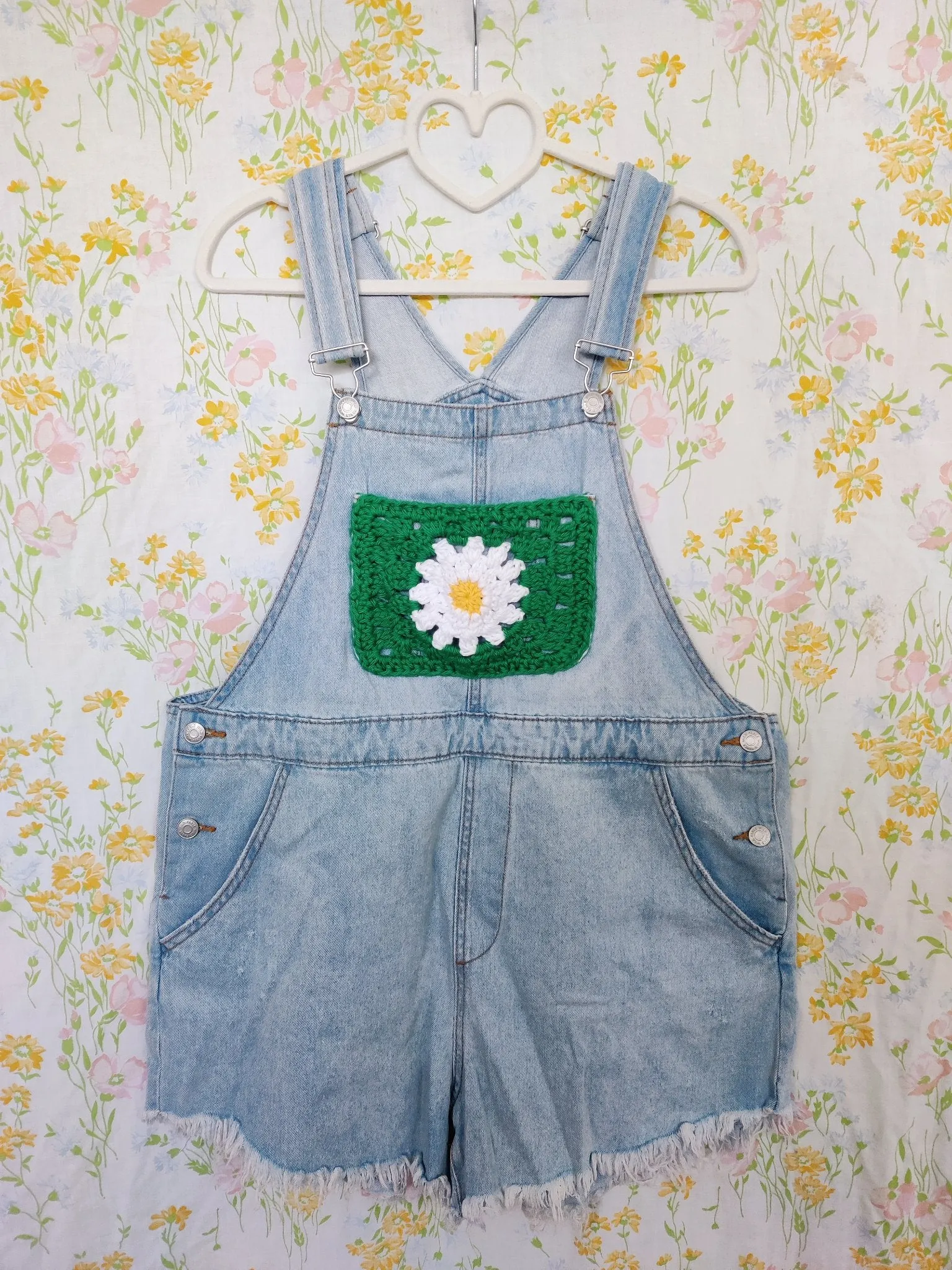 Crochet Daisy Overalls