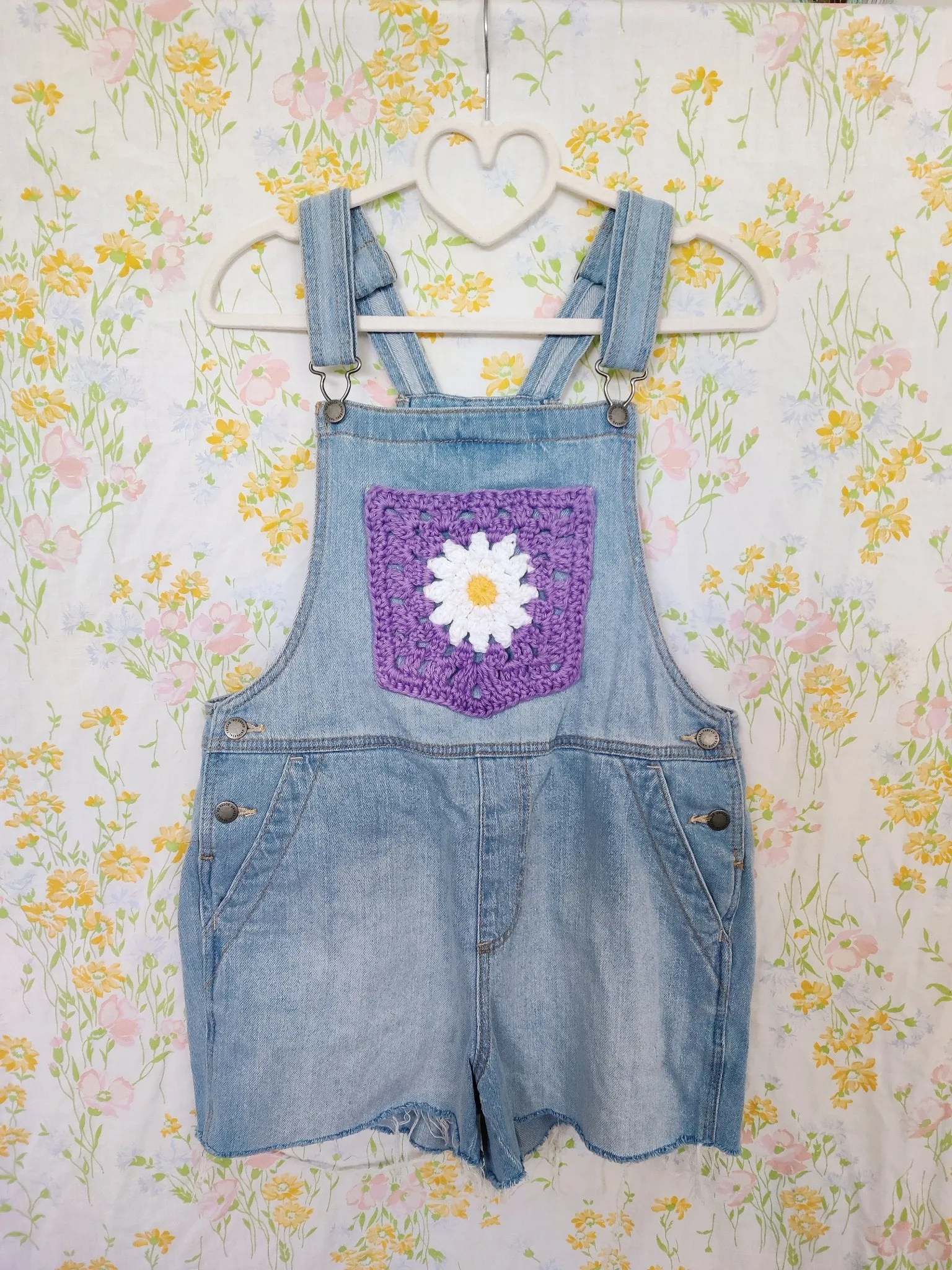 Crochet Daisy Overalls