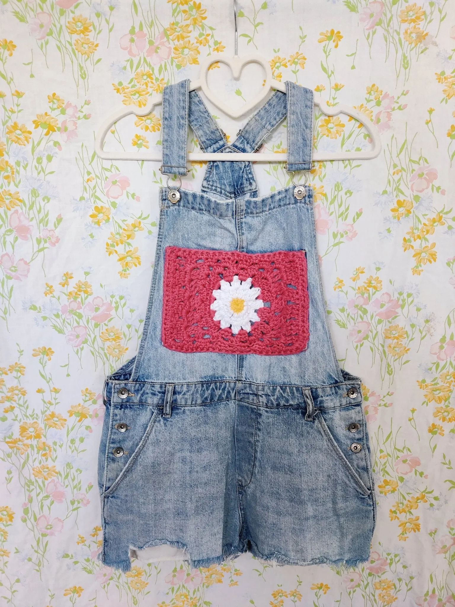 Crochet Daisy Overalls