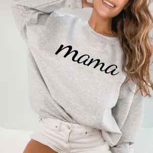 Custom Mama Crew Sweatshirt